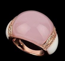 ultima edizione ring rosevergoldet rosenquarz